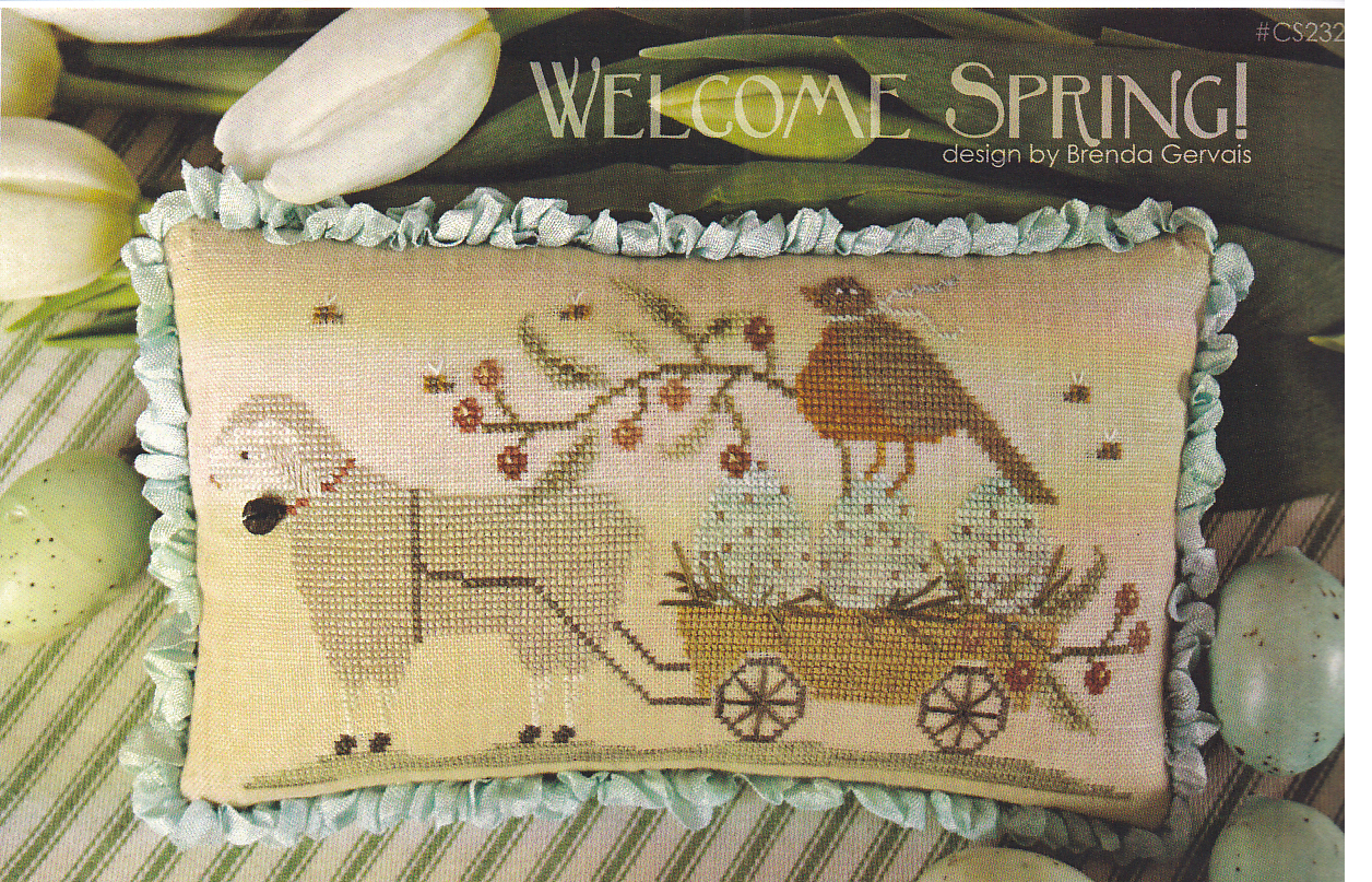 SPRING! CROSS STITCH Country Sampler Spring Green, WI